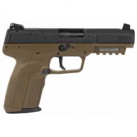 FN Five-seveN 5.7x28mm 4.80" 20+1 Flat Dark Earth Black Steel Slide Flat Dark Earth Polymer Grip Adjustable S