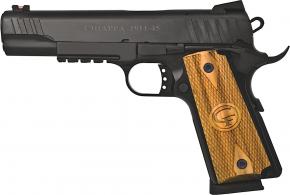 Chiappa 1911-45 Custom 45ACP 5" 8+1 Checkered Wood Gr