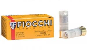 Fiocchi  Rifled Slug 12 Gauge Ammo 2-3/4" 10 Round Box