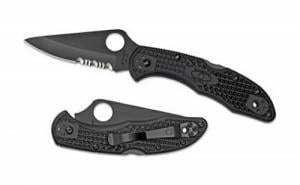 Spyderco Delica4 Folder 2.88" VG-10 Black Blade Nyl - C11PSBBK