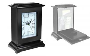 PSP Concealment Rectangle Clock 13x9x6 Wood Black - RGCBLK