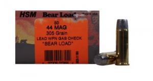 HSM Bear 44 Mag WFN 305 GR 50 Rounds Per Box, 10 Bo - HSM4415N