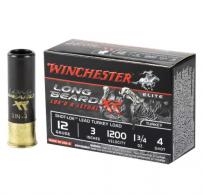 Winchester Long Beard XR Shot-Lok  12 Gauge Ammo 3" # 4 Shot 10 Round Box