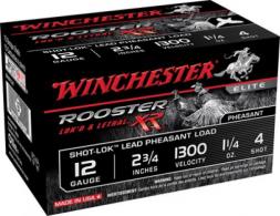 Winchester Ammo SRXR124 Rooster XR Shot-Lok 12 GA 2.75" # 4 sho