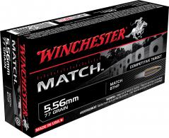 Winchester Ammo Match Boat Tail Hollow Point 5.56 NATO