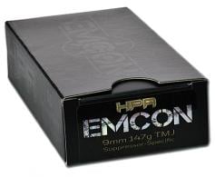 HPR Ammunition EMCON 9mm Jacketed Hollow Point 14