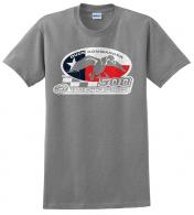 Duck Commander Texas Flag T-Shirt Short Sleeve Gray Small Cotton - DS500TFS07