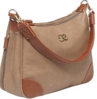 Bulldog Hobo Purse Holster Taupe w/Tan Trim Leather - BDP014