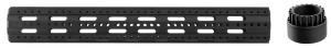 Advanced Technology 8 sided 15" AR-15 T6 Aluminum Black Forend