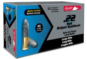 Aguila1B222268.22LR40GRSubSonicHollowPoint5000Cs50Bx/10Cs