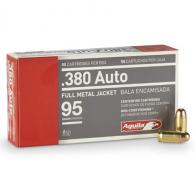 Main product image for Aguila Target & Range Full Metal Jacket 380 ACP Ammo 50 Round Box