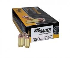 Main product image for Sig Sauer Elite Ball Full Metal Jacket 380 ACP Ammo 50 Round Box