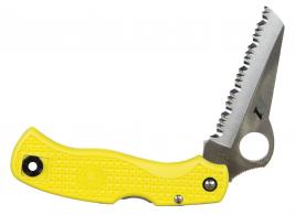 Spyderco Saver Salt 3.09" H1 Saw Fiberglass Reinforced Nylon Yellow