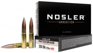 Main product image for Nosler Match Grade .300 Black 220 GR Custom Competition 20 Bx/ 10 C