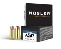 Main product image for Nosler Match Grade .45 ACP 185 GR JHP 20 Bx/ 10 Cs