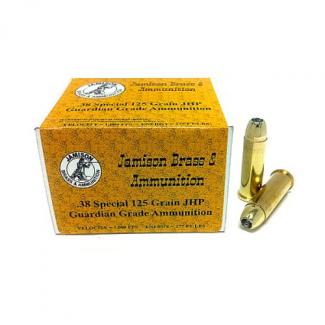 Jamison Guardian Grade 38 Special 125 GR Jacketed Hollow Point 20 Bx - 38SP125GRD
