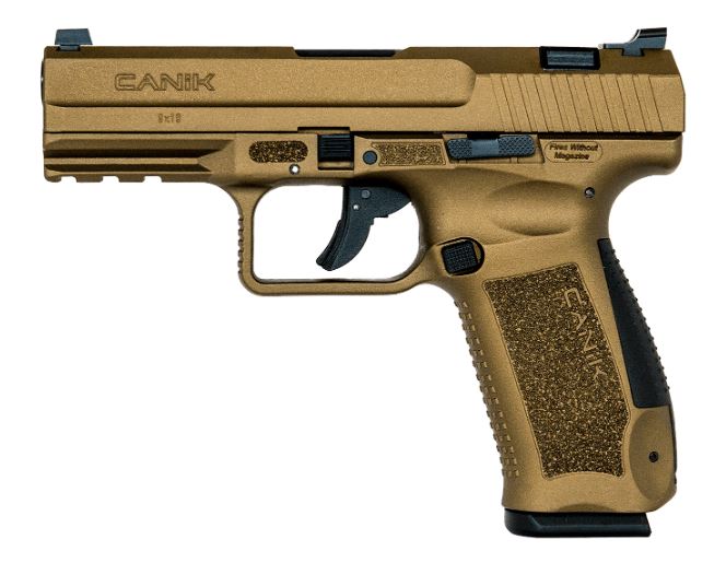 Nakata Waffenfabric Tokyo P38 9mm パラ 金属 Canik TP9DA 9mm Pistol Burnt Bronze HG4873BN | 18 Rounds, 4.07