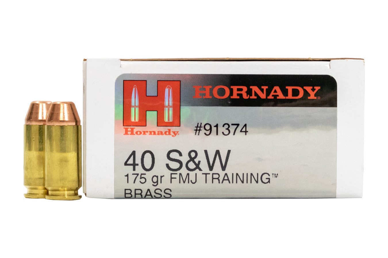 Hornady .40 SW 175gr FMJ Training Brass 50ct 91374 | Brass Casing
