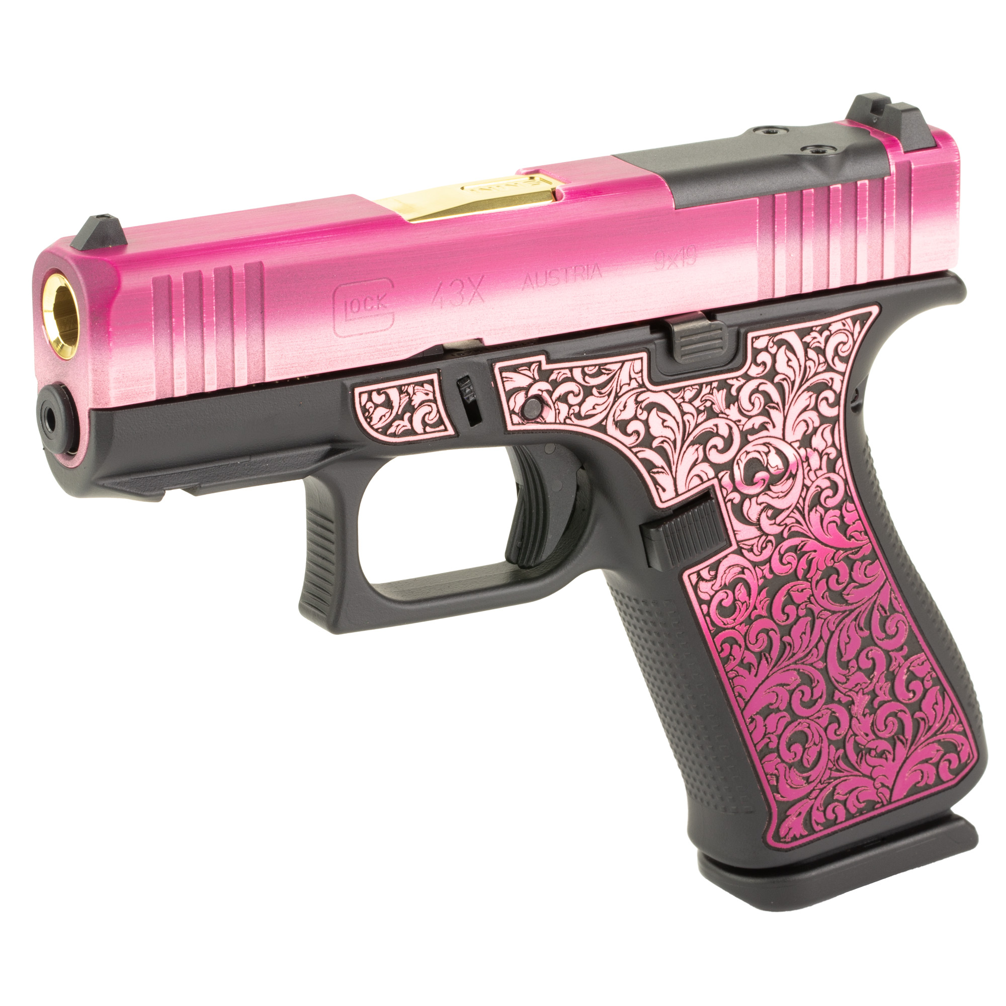 お*認様 【激レア】 October Pink US9 Glock 43X MOS 9mm Semi Auto Pistol PX4350201FRMOSLBSCT | 10+1