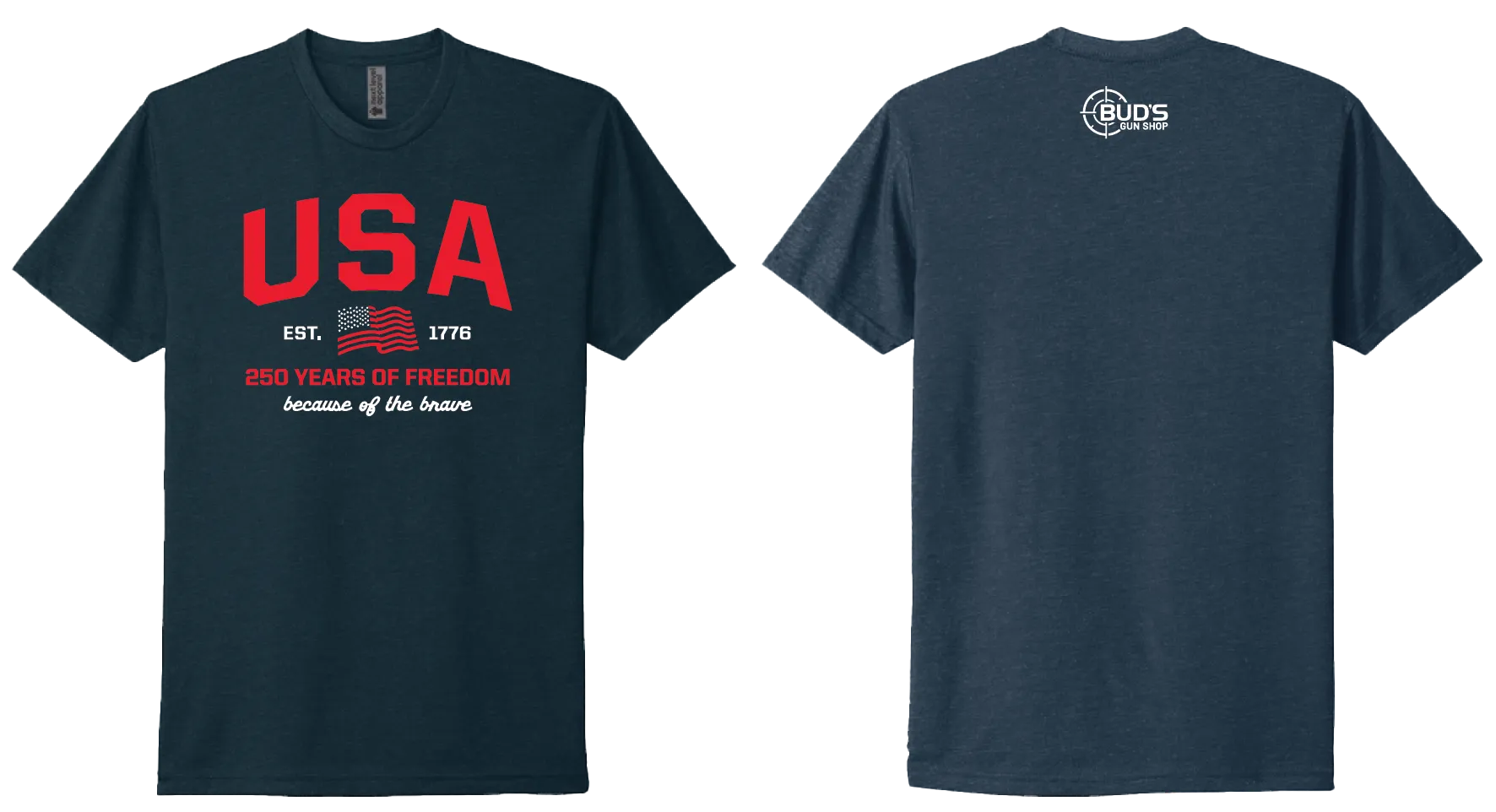 Navy Bud's t-shirt