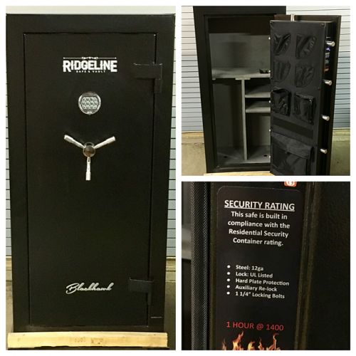 Ridgeline Blackhawk Safe Black Electronic 5928BLK Blackhawk Logo