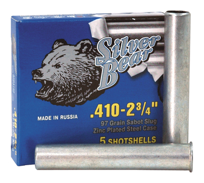 Silver Bear Slug Load 410 Gauge 3 Inch 97 Grain