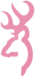 Browning BUCKMARK DECAL 6" PINK - 3922004116 Browning BUCKMARK DECAL 6" PINK - 3922004116