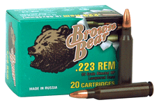 BROWN BEAR .223 REMINGTON 55GR - AB223HP BROWN BEAR .223 REMINGTON 55GR - AB223HP