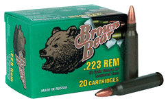 BROWN BEAR .223 REMINGTON 62GR - A223RHP BROWN BEAR .223 REMINGTON 62GR - A223RHP