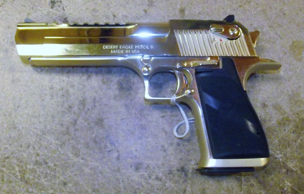 Used Magnum Research Desert Eagle 50ae 24k Gold