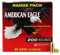 Federal AE45A200 American Eagle .45 ACP 230 GR Full Metal Jacket (FMJ) 200 Bx/ 5 Cs - AE45A200 Federal AE45A200 American Eagle .45 ACP 230 GR Full Metal Jacket (FMJ) 200 Bx/ 5 Cs - AE45A200