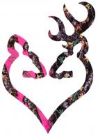 Browning 3922290614 Buck Mark Heart Decal 6" His & Her Camo - 3922290614 Browning 3922290614 Buck Mark Heart Decal 6" His & Her Camo - 3922290614
