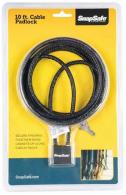 SnapSafe 75282 Padlock 10' Cable - 75282