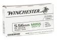 Winchester WM855K USA Green Tip 5.56x45mm NATO 62 gr Full Metal Jacket  20rd box - WM855K