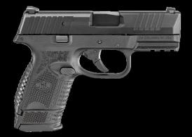 FN HERSTAL 66-100815 509C 9mm 3.70" 15+1 Black Black Steel Black Interchangeable Backstrap Grip - 66100815
