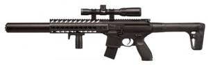 Sig Sauer Airguns MCX Scope Air Rifle Semi-Automatic .177 Pellet Blk - AIRMCXSCOPE17788G30BLK