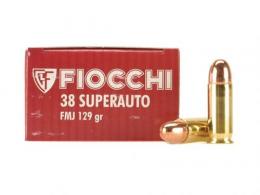 Fiocchi 38 Super 129 Grain Metal Case - 38SA Fiocchi 38 Super 129 Grain Metal Case - 38SA