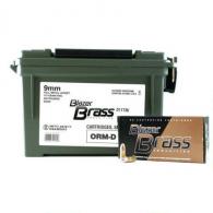Blazer 9mm 115 gr FMJ 350RD/can - 52002 Blazer 9mm 115 gr FMJ 350RD/can - 52002