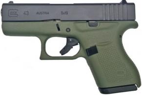 Glock 43 9mm 6+1 Battlefield Green Glock 43 9mm 6+1 Battlefield Green