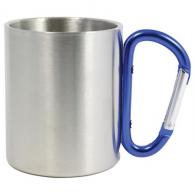 Stainless Steel Carabiner Mug, 8 fl oz, Blue - 05-1203 Stainless Steel Carabiner Mug, 8 fl oz, Blue - 05-1203