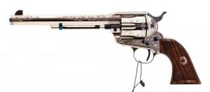 Standard Mfg SAA 45LC 7.5 Single Action Nickel Engraved - SA7NE Standard Mfg SAA 45LC 7.5 Single Action Nickel Engraved - SA7NE