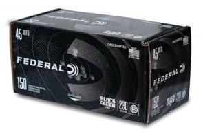 Federal Black Pack .45 ACP 230gr FMJ 150 rounds - C45230BP150 Federal Black Pack .45 ACP 230gr FMJ 150 rounds - C45230BP150