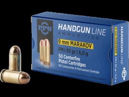 PRVI PPU 9x18 Makarov 93gr FMJ 50rd box - PPH9MF PRVI PPU 9x18 Makarov 93gr FMJ 50rd box - PPH9MF