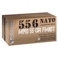 Fiocchi M193 5.56 55gr FMJBT 50rd box - 556M193L Fiocchi M193 5.56 55gr FMJBT 50rd box - 556M193L