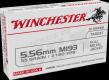 Winchester USA 5.56 M193 55gr FMJ 20rd box - WM193k Winchester USA 5.56 M193 55gr FMJ 20rd box - WM193k