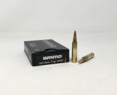 Ammo Inc 223Rem 77gr HPBT 20rd box - 223077HPBTA20