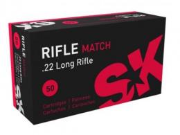 SK Rifle Match .22 LR 40gr LRN 50rd - 420108 SK Rifle Match .22 LR 40gr LRN 50rd - 420108