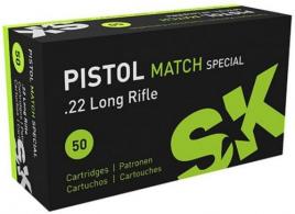 SK Pistol Match Special .22 LR 40gr LRN 50rd - 420144 SK Pistol Match Special .22 LR 40gr LRN 50rd - 420144