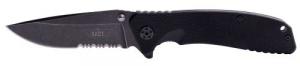 Uzi Accessories UZKFDR017 Tactical Folding Knife Stainless Steel Straight/Serra - UZKFDR017
