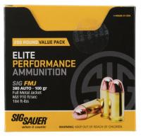 Sig Sauer E380B1200 Elite Ball .380 ACP (ACP) 100 GR Full Meta - 51 Sig Sauer E380B1200 Elite Ball .380 ACP (ACP) 100 GR Full Meta - 51